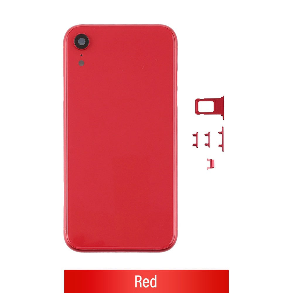 Rear Housing for iPhone XR (NO LOGO)-Red Rear Housing for iPhone XR (NO LOGO)-Red